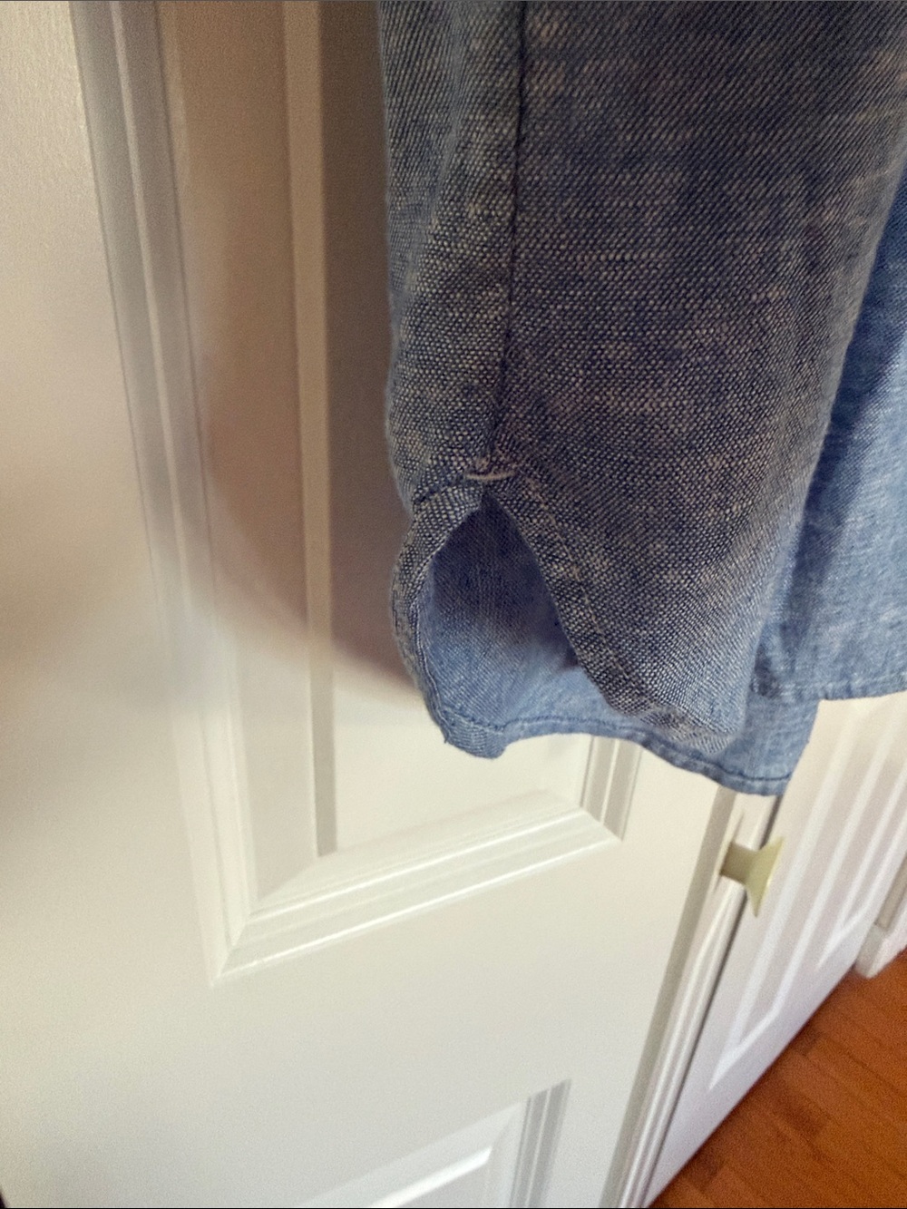 Banana Republic Blue Linen Blend Button Down Shirt M - Picture 5 of 8